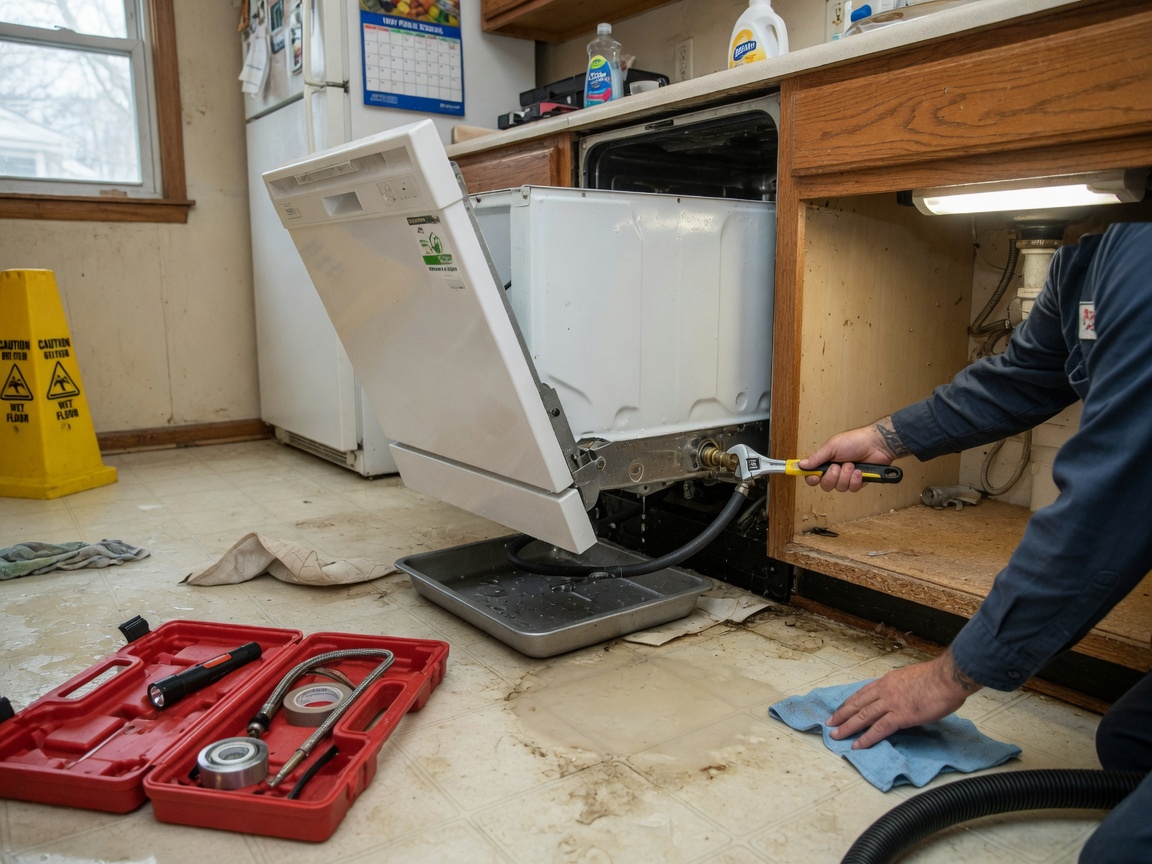 Dishwasher Leak Repair: Prevent Water Damage